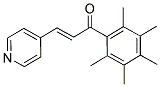 1-(2,3,4,5,6-PENTAMETHYLPHENYL)-3-(4-PYRIDYL)PROP-2-EN-1-ONE Struktur