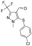 5-[(4-CHLOROPHENYL)SULFANYL]-1-METHYL-3-(TRIFLUOROMETHYL)-1H-PYRAZOLE-4-CARBALDEHYDE Struktur