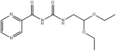 N-(2,2-DIETHOXYETHYL)-N'-(2-PYRAZINYLCARBONYL)UREA Struktur