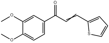 2-(2-THIENYLIDENE)-3,4-DIMETHOXYACETOPHENONE Struktur