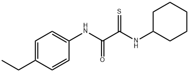 2-(CYCLOHEXYLAMINO)-N-(4-ETHYLPHENYL)-2-THIOXOACETAMIDE Struktur