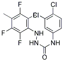 1-(2,3,5,6-TETRAFLUORO-4-METHYLPHENYL)-4-(3,4-DICHLOROPHENYL)SEMICARBAZIDE Struktur