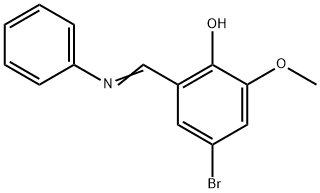 4-BROMO-2-METHOXY-6-[(PHENYLIMINO)METHYL]BENZENOL Struktur