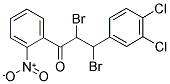 2,3-DIBROMO-3-(3,4-DICHLOROPHENYL)-1-(2-NITROPHENYL)PROPAN-1-ONE Struktur