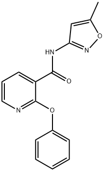 N-(5-METHYLISOXAZOL-3-YL)(2-PHENOXY(3-PYRIDYL))FORMAMIDE Struktur