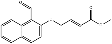 METHYL 4-[(1-FORMYL-2-NAPHTHYL)OXY]-2-BUTENOATE Struktur