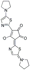 1,3-BIS(5-PYRROLIDINO-1,3-THIAZOL-2-YL)-4,5-DI-OXO-CYCLOPENTENYLIUM-2-OLAT Struktur