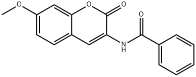 N-(7-METHOXY-2-OXO-2H-CHROMEN-3-YL)BENZENECARBOXAMIDE Struktur