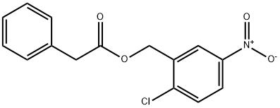 2-CHLORO-5-NITROBENZYL 2-PHENYLACETATE Struktur