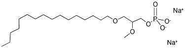 1-O-HEXADECYL-2-O-METHYL-RAC-GLYCERO-3-PHOSPHATIDICACID 2NA Struktur