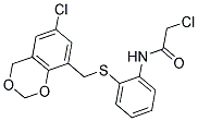 N1-(2-([(6-CHLORO-4H-1,3-BENZODIOXIN-8-YL)METHYL]THIO)PHENYL)-2-CHLOROACETAMIDE Struktur