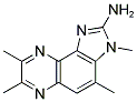 2-AMINO-3,4,7,8-TETRAMETHYL-3H-IMIDAZO[4,5-F]QUINOXALINE Struktur