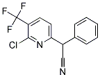 2-[6-CHLORO-5-(TRIFLUOROMETHYL)-2-PYRIDINYL]-2-PHENYLACETONITRILE Struktur