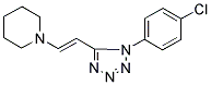 1-(2-[1-(4-CHLOROPHENYL)-1H-TETRAAZOL-5-YL]VINYL)PIPERIDINE Struktur