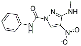 3-(METHYLAMINO)-4-NITRO-N-PHENYL-1H-PYRAZOLE-1-CARBOXAMIDE Struktur