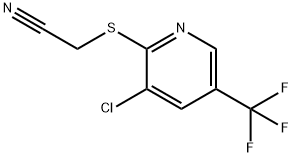 2-([3-CHLORO-5-(TRIFLUOROMETHYL)-2-PYRIDINYL]SULFANYL)ACETONITRILE Struktur