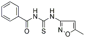 1-BENZOYL-3-(5-METHYLISOXAZOLE)THIOUREA Struktur