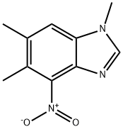 1,5,6-TRIMETHYL-4-NITRO-1H-1,3-BENZIMIDAZOLE Struktur