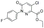 ETHYL 4-CHLORO-1-(4-FLUOROPHENYL)-6-OXO-1,6-DIHYDRO-3-PYRIDAZINECARBOXYLATE Struktur