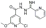 N'4-IMINO(2-PYRIDYL)METHYL-2-CHLORO-6-METHOXYPYRIDINE-4-CARBOHYDRAZIDE Struktur