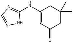 5,5-DIMETHYL-3-(3H-2,3,5-TRIAZOLYLAMINO)CYCLOHEX-2-EN-1-ONE Struktur