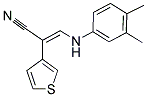 3-(3,4-DIMETHYLANILINO)-2-(3-THIENYL)ACRYLONITRILE Struktur