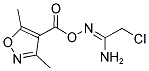 O1-[(3,5-DIMETHYLISOXAZOL-4-YL)CARBONYL]-2-CHLOROETHANEHYDROXIMAMIDE Struktur