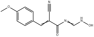 2-CYANO-N-[(HYDROXYIMINO)METHYL]-3-(4-METHOXYPHENYL)ACRYLAMIDE Struktur