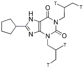 CYCLOPENTYL-1,3-DIPROPYLXANTHINE, 8-[DIPROPYL-2,3-3H(N)]- Struktur