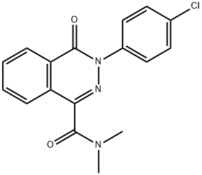 3-(4-CHLOROPHENYL)-N,N-DIMETHYL-4-OXO-3,4-DIHYDRO-1-PHTHALAZINECARBOXAMIDE Struktur