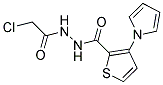 N'2-(2-CHLOROACETYL)-3-(1H-PYRROL-1-YL)THIOPHENE-2-CARBOHYDRAZIDE Struktur