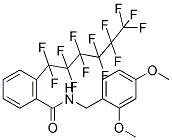 N1-(2,4-DIMETHOXYBENZYL)-2-(1,1,2,2,3,3,4,4,5,5,6,6,6-TRIDECAFLUOROHEXYL)BENZAMIDE Struktur