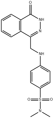 N,N-DIMETHYL-4-([(4-OXO-3,4-DIHYDRO-1-PHTHALAZINYL)METHYL]AMINO)BENZENESULFONAMIDE Struktur