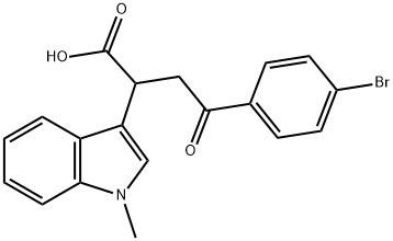 4-(4-BROMOPHENYL)-2-(1-METHYLINDOL-3-YL)-4-OXOBUTANOIC ACID Structure