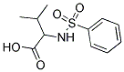 3-METHYL-2-[(PHENYLSULFONYL)AMINO]BUTANOIC ACID Struktur