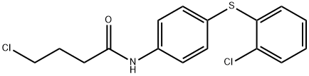 4-CHLORO-N-(4-[(2-CHLOROPHENYL)SULFANYL]PHENYL)BUTANAMIDE Struktur