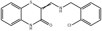 2-([(2-CHLOROBENZYL)AMINO]METHYLENE)-2H-1,4-BENZOTHIAZIN-3(4H)-ONE Struktur