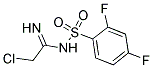 N1-(2-CHLOROETHANIMIDOYL)-2,4-DIFLUOROBENZENE-1-SULFONAMIDE Struktur