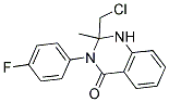 2-(CHLOROMETHYL)-3-(4-FLUOROPHENYL)-2-METHYL-1,2,3,4-TETRAHYDROQUINAZOLIN-4-ONE Struktur