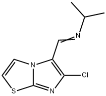 N-[(6-CHLOROIMIDAZO[2,1-B][1,3]THIAZOL-5-YL)METHYLENE]-2-PROPANAMINE Struktur