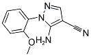 5-AMINO-1-(2-METHOXYPHENYL)-1H-PYRAZOLE-4-CARBONITRILE Struktur