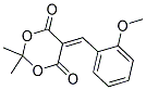 5-((2-METHOXYPHENYL)METHYLENE)-2,2-DIMETHYL-1,3-DIOXANE-4,6-DIONE Struktur