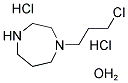 1-(3-CHLOROPROPYL)-HOMOPIPERAZINE DIHYDROCHLORIDE HEMI-HYDRATE Struktur