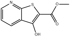 METHYL 3-HYDROXYTHIENO[2,3-B]PYRIDINE-2-CARBOXYLATE Struktur