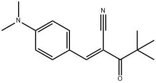 3-(4-(DIMETHYLAMINO)PHENYL)-2-(2,2-DIMETHYLPROPANOYL)PROP-2-ENENITRILE Struktur