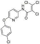 N1-[6-(4-CHLOROPHENOXY)-3-PYRIDYL]-2,3,3-TRICHLOROACRYLAMIDE Struktur