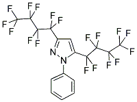 3,5-BIS(NONAFLUOROBUTYL)-1-PHENYLPYRAZOLE Struktur