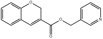 3-PYRIDINYLMETHYL 2H-CHROMENE-3-CARBOXYLATE Struktur