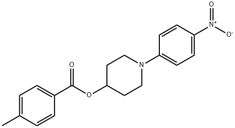 1-(4-NITROPHENYL)-4-PIPERIDINYL 4-METHYLBENZENECARBOXYLATE Struktur