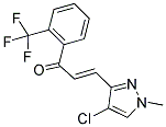 3-(4-CHLORO-1-METHYL-1H-PYRAZOL-3-YL)-1-[2-(TRIFLUOROMETHYL)PHENYL]PROP-2-EN-1-ONE Struktur